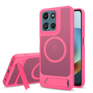 EDGE Mag Pro Case with Kickstand for Moto G 5G 2026 / 2025 & G Play 2026 - Hot Pink