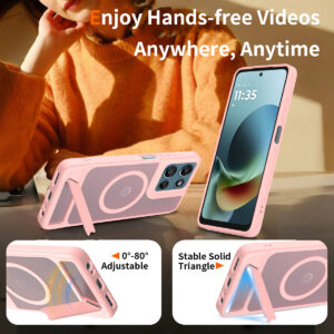 EDGE Mag Pro Case with Kickstand for Moto G 5G 2026 / 2025 & G Play 2026 - Light Pink - Image 3