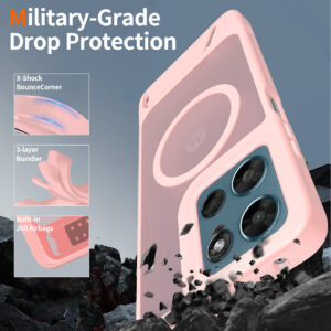 EDGE Mag Pro Case with Kickstand for Moto G 5G 2026 / 2025 & G Play 2026 - Light Pink - Image 4