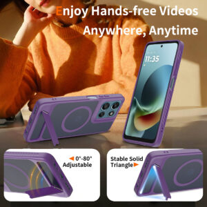 EDGE Mag Pro Case with Kickstand for Moto G 5G 2026 / 2025 & G Play 2026 - Purple - Image 3