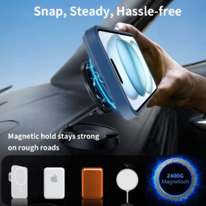 EDGE Mag Pro Case with Kickstand for iPhone 15 / 14 / 13 - Blue - Image 5