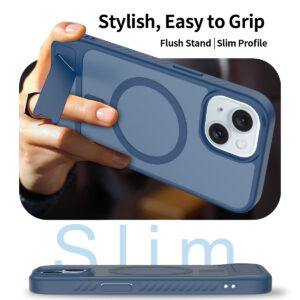 EDGE Mag Pro Case with Kickstand for iPhone 15 / 14 / 13 - Blue - Image 6