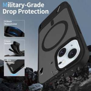 EDGE Mag Pro Case with Kickstand for iPhone 15 / 14 / 13 - Black - Image 4