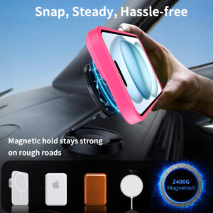 EDGE Mag Pro Case with Kickstand for iPhone 15 / 14 / 13 - Hot Pink - Image 5