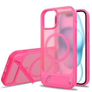 EDGE Mag Pro Case with Kickstand for iPhone 15 / 14 / 13 - Hot Pink