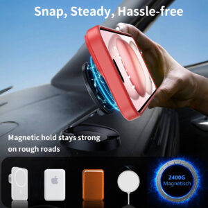 EDGE Mag Pro Case with Kickstand for iPhone 16E / 17E - Red - Image 5